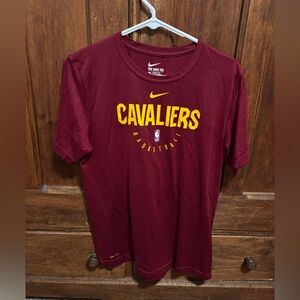 Nike Maroon and Yellow Cavaliers Graphic Tee